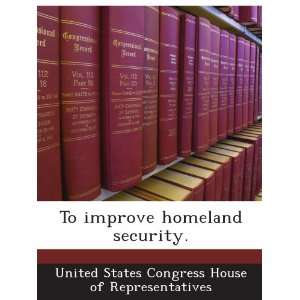   security. United States Congress House of Representatives Books
