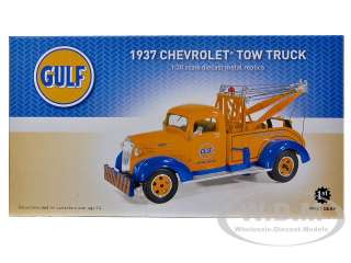 1937 CHEVROLET TOW TRUCK GULF OIL 1/34 DIECAST MODEL BY FIRST GEAR 19 