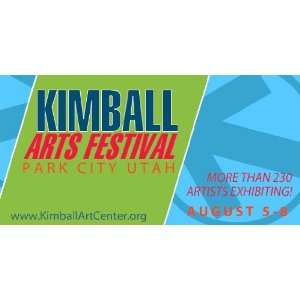  3x6 Vinyl Banner   Kimball Arts Festival 