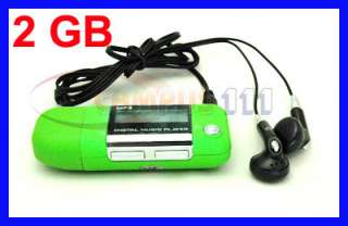 Black 2GB LCD Screen Voice Recorder MP3 Music Player FM Radio USB 
