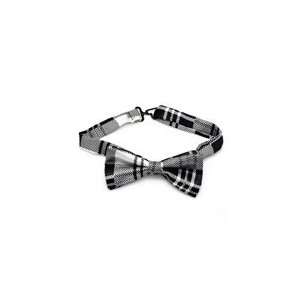  Black Plaid Bow Tie 