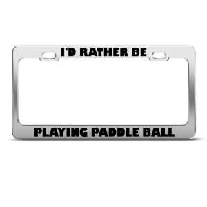   Paddle Ball Sport Metal license plate frame Tag Holder: Automotive
