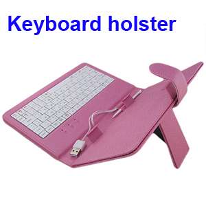 CASE + KEYBOARD FOR EPAD APAD ANDROID TABLET PINK Built in slim USB 