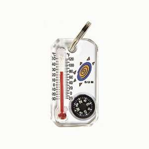  Mini Thermometer and Compass Key Chain Zipper Pull Sports 