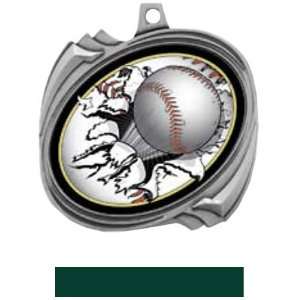  Hasty Awards Custom Baseball Bust Out Insert Medals SILVER 