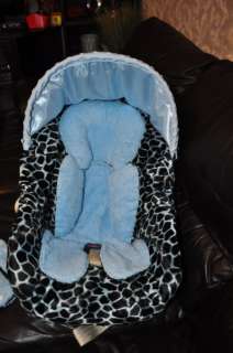 GRACO INFANT CAR SEAT COVER & BODY SUPPORT ~ GIRAFFE~ FITS MOST CAR 