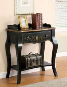 Antique Black and Gold Hall Table by Coaster 950049  