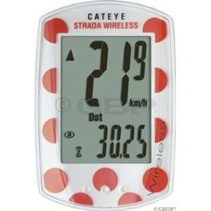 CatEye Strada Wireless Cycling Computer RD300W Red/White  