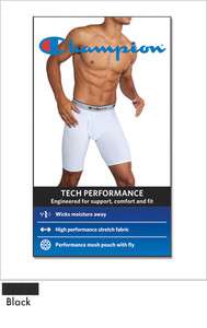 Champion Mens Tech Performance Long Boxer Brief UC14  