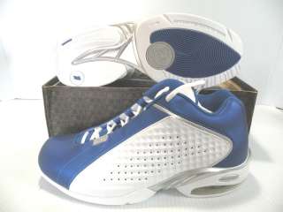 AND1 DRIVE MID SNEAKERS WHITH/BLUE MEN SHOES 5704 SIZE 8 12 NEW IN 