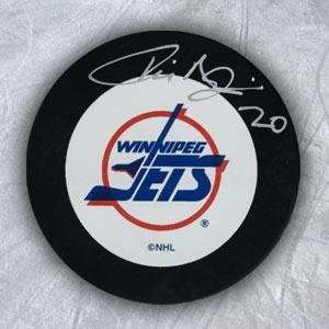  Tie Domi Autographed Hockey Puck   Autographed NHL Pucks 