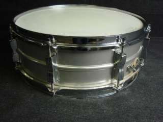 Vintage Ludwig Acrolite Keystone Snare Drum Red Felt Bat Muffler 14 x 