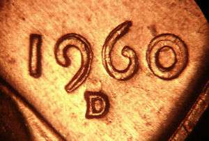1960 D Sm/Lg Date Lincoln Cent  GEM BU  RARE Stage A   DDO & RPM on 