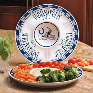  Indianapolis Colts Gameday 2 Ceramic Chip & Dip: Sports 