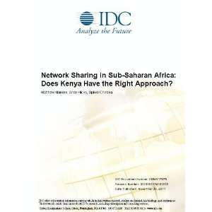  Network Sharing in Sub Saharan Africa Does Kenya Have the 