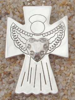 Pollack  Southwest Angel Heart Cross 925 Pin Pendant  