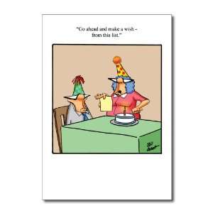   Card Wish From List Humor Greeting Bill Abbott