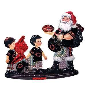 Chicago Bears Outdoor Christmas Decoration Santa Claus:  