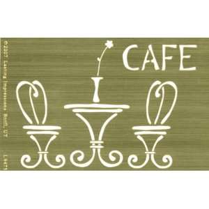  Brass 4x6 Embossing Template Cafe