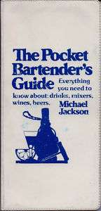 The Pocket Bartenders Guide Michael Jackson 1st ©1979 9780671250812 