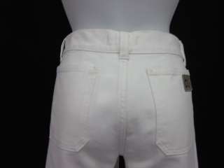 CHLOE Ivory Cotton Denim Boot Cut Jeans Sz 42  