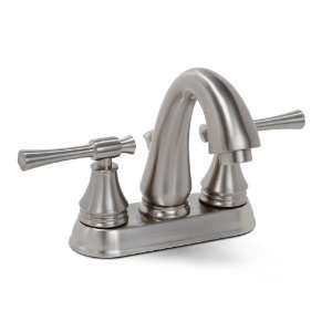   Centerset Two Handle Lavatory Faucet, Brushed Nickel: Home Improvement