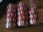 lot 14 floating candles round pinwheel peppermint candy shaped red