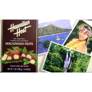 Hawaiian Host Chocolate Covered MACADAMIA NUTS BOX NET WT 8 OZ (226 g 
