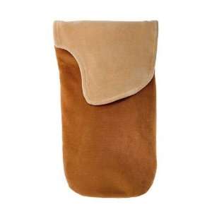 Fashy Easy On Easy Off Brown Velour Covered Hot Water Bottle   Made in 