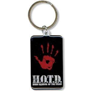   High School of the Dead Bloody Hand Print Metal Keychain Toys & Games