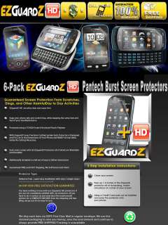   HD Clear LCD Screen Protector Shield Guard Cover For Pantech Burst 6X