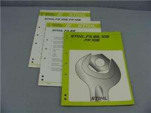 Stihl FS 88, 108 & FR 108 Service & Parts List Manual  