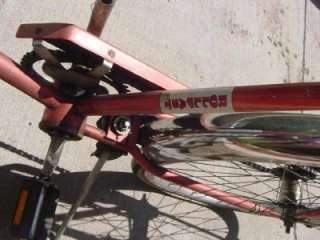 ROLLFAST BICYCLE vintage bike w badge rack gold fleck seat and 