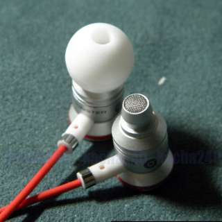 White Earbud Headphone Earphone with control talk and Mic for  MP4 