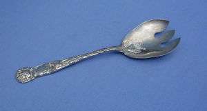 Italy Silverplated Serving Spoon   Bridal Rose  