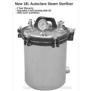 18 Liter Autoclave Steam Sterilizer   Stainless Steel   Tattoo Dental 
