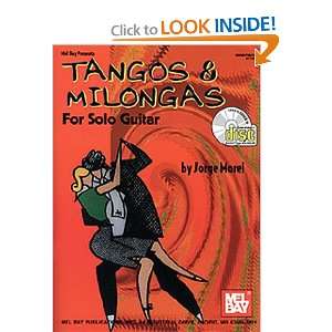  Mel Bay Tangos and Milongas for Solo Guitar book and CD 