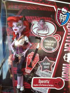 MONSTER HIGH Doll Operetta Daught of the Phantom of the Opera New in 