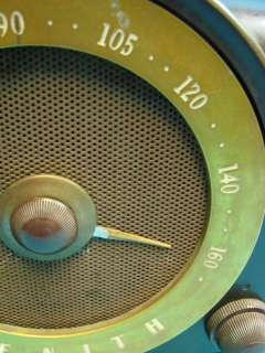 Zenith J664 Antique Tube Radio+Phonograph Deco Hinged Lid Brown 