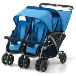 Foundations Quad 4 passenger Dual Canopy Stroller  