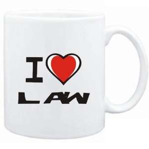  Mug White I love Law  Last Names