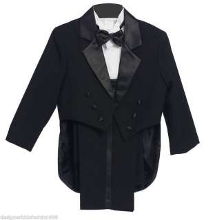 CB08 Boy Tuxedo with tail formal wedding suit tuxedos  