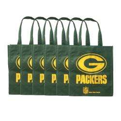 Green Bay Packers Reusable Bags (Pack of 6)  Overstock