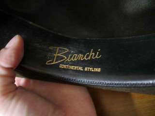 Vintage 50s BIANCHI Soft Wool Feather Banded Ribbon Fedora Hat  