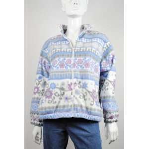  NEW ALFRED DUNNER WOMENS FULL ZIP MULTI SWEATER PM: Beauty