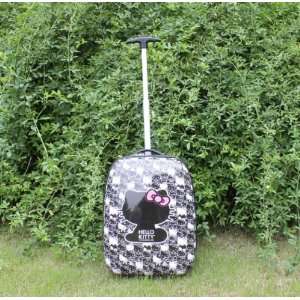 Hello Kitty Luggage Bag Baggage Trolley Roller Black/ Carry on Luggage 
