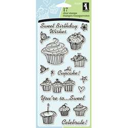 Inkadinkado Birthday Cupcake Clear Stamps  