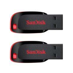 SanDisk 8GB Cruzer Blade USB Flash Drive (Pack of 2)  