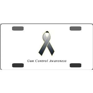  Gun Control Awareness Ribbon Vanity License Plate 