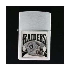    Oakland Raiders Large Emblem Zippo Lighter: Sports & Outdoors